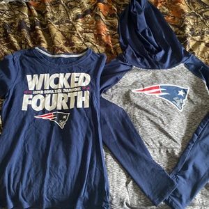 Patriots hoodie and shirt